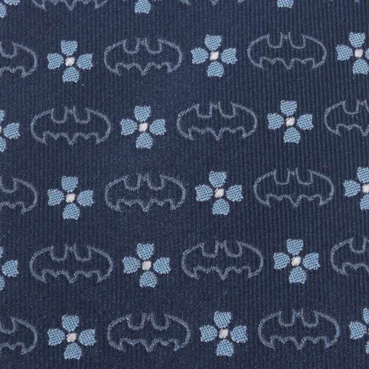 Batman Floral Navy Men's Tie Image 5