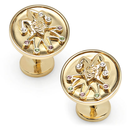 Gold Joker Cufflinks Image 2