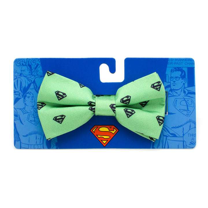 Superman Green Big Boys' Silk Bow Tie Image 4