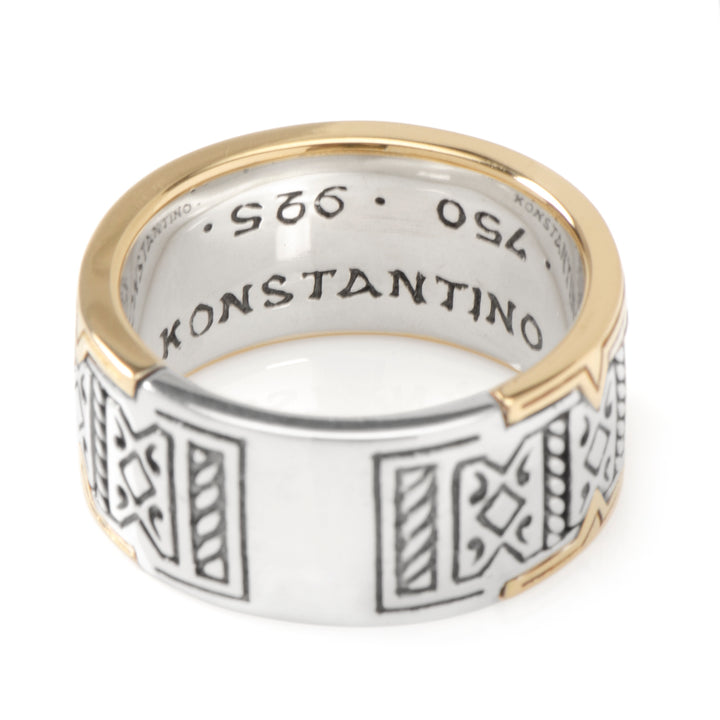 Sterling Silver & 18K Gold Band Ring Image 4