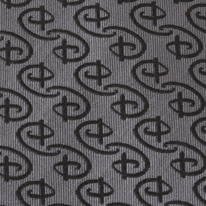 Disney Logo Gray Men's Tie Image 5