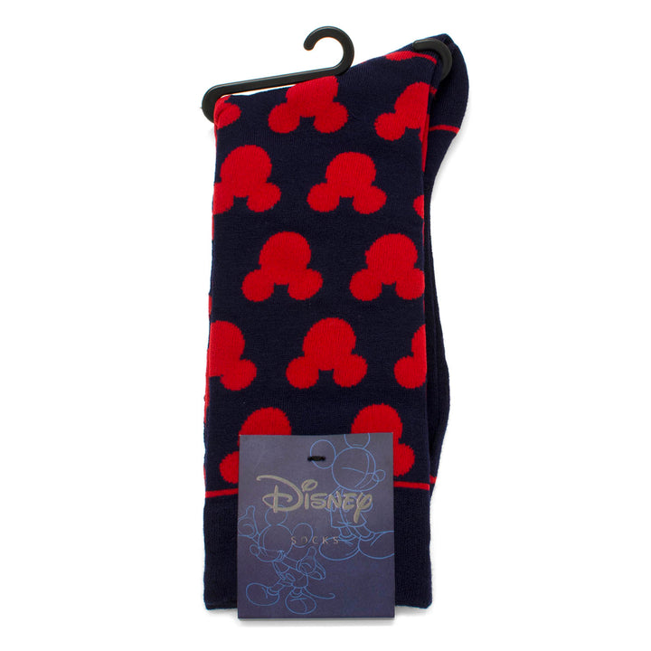 Mickey Mouse Silhouette Blue Socks Image 3