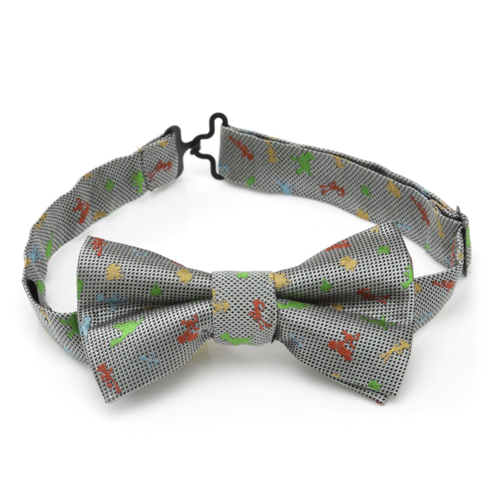 Toy Story Scattered Motif White Kid's Bow Tie Big Boys Image 4
