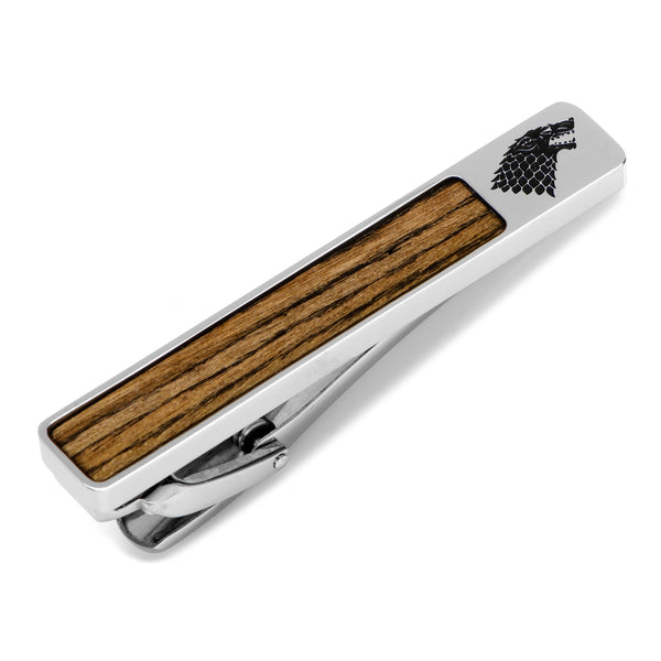 Stark Inlaid Wood Tie Clip Image 1