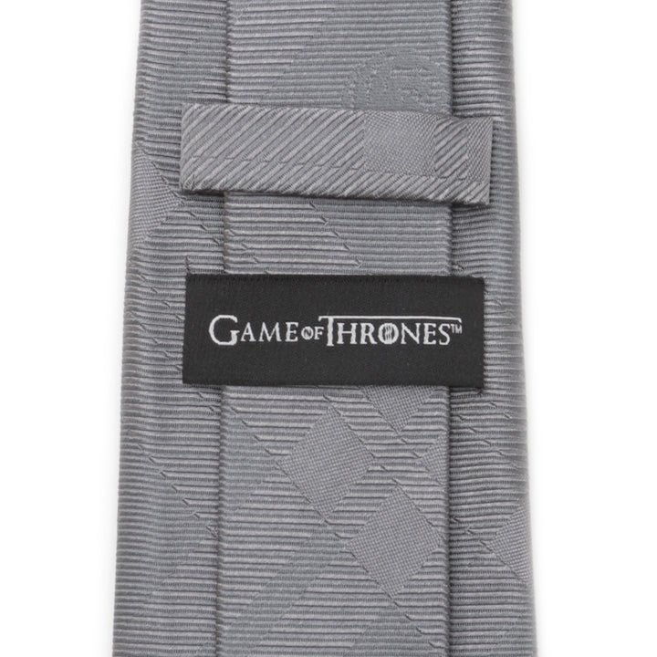 Targaryen Dragon Gray Plaid Silk Men's Tie Image 4