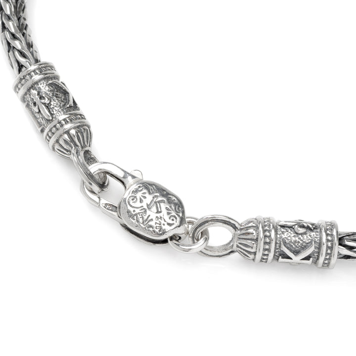 Sterling Silver & Bronze Lionhead Necklace Image 7