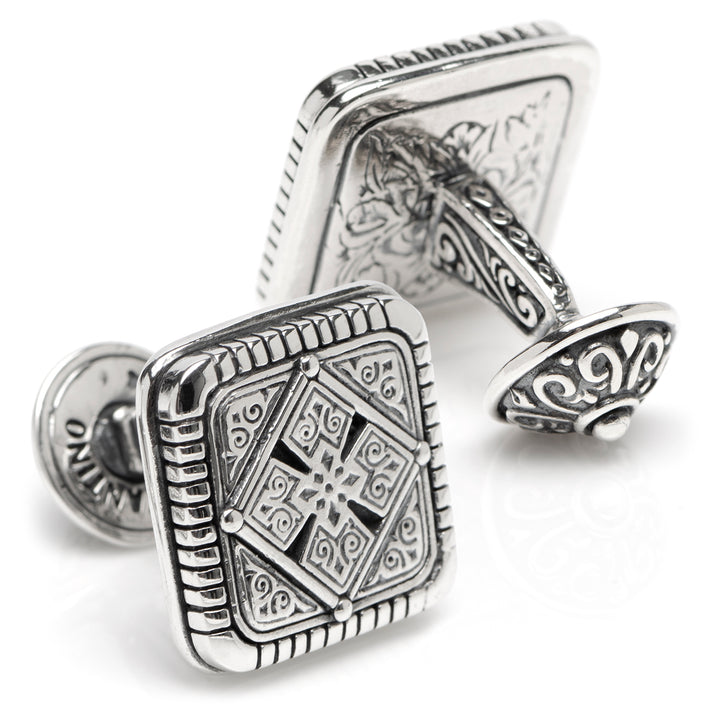 Sterling Silver Maltese Cross Cufflinks Image 2