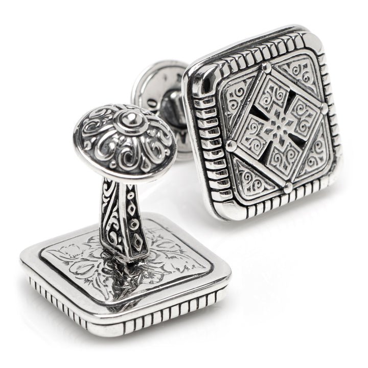 Sterling Silver Maltese Cross Cufflinks Image 3