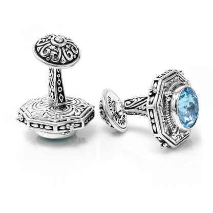 Konstantino Ice Blue Topaz Cufflinks Image 3