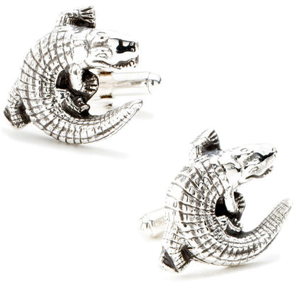 Sterling Alligator Cufflinks Image 1