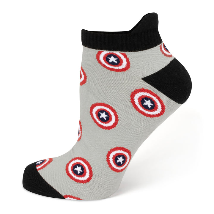 Captain America Gray Ankle Socks Image 1