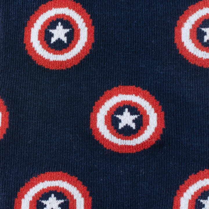 Captain America Navy Ankle Socks Image 3