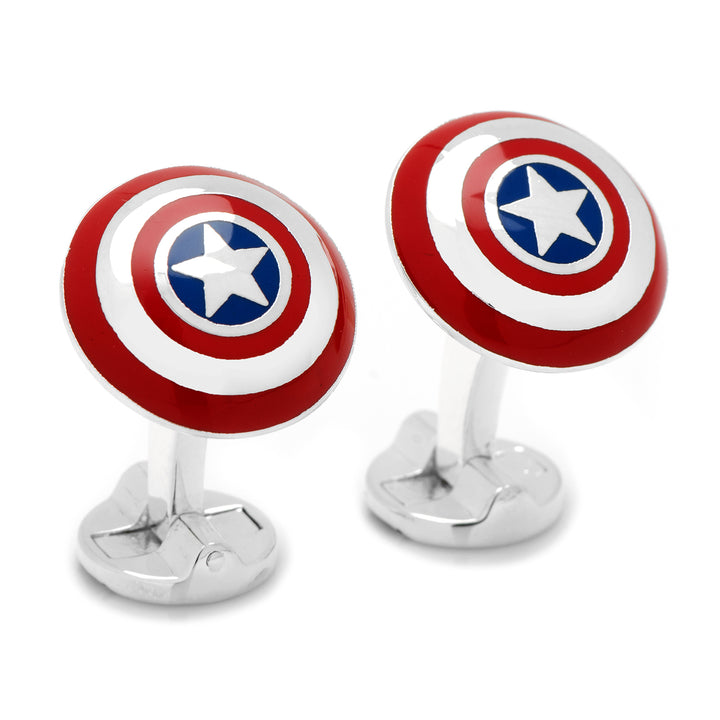 3D Captain America Shield Cufflinks Image 2