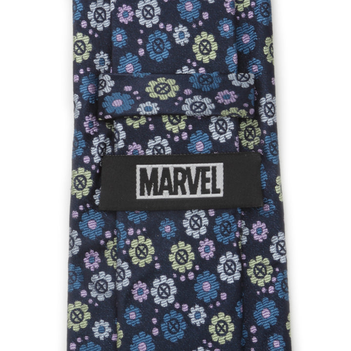 X-Men Floral Navy Men's Tie Image 5