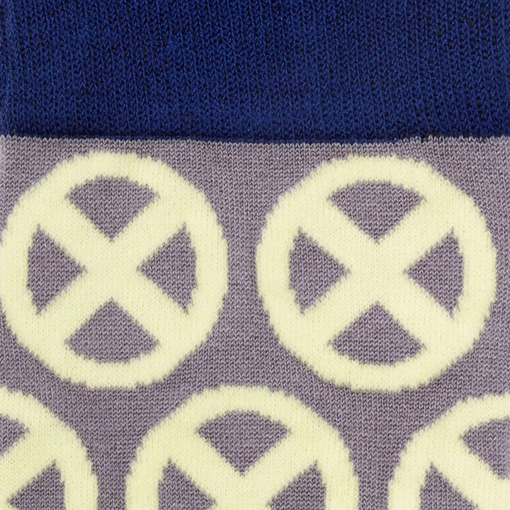 X-Men Symbol Yellow Sock Image 3