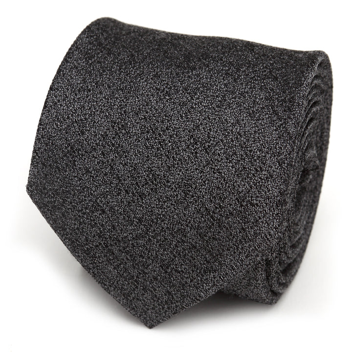 Heathered Gray Wool Men's Tie Image 1