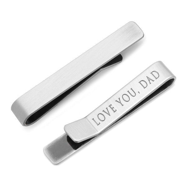 "Love You, Dad" Hidden Message Tie Bar Image 1