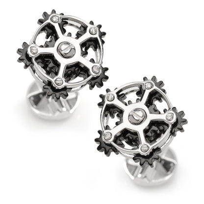 Rotating Gear Cufflinks Image 2