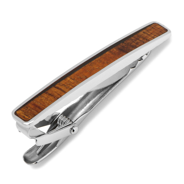 Stainless Steel Wood Tie Clip Image 1