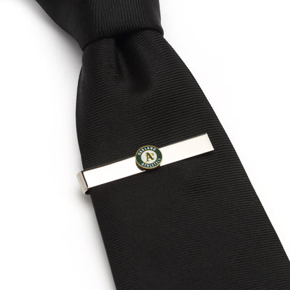 Oakland A's Cufflinks and Tie Bar Gift Set Image 3