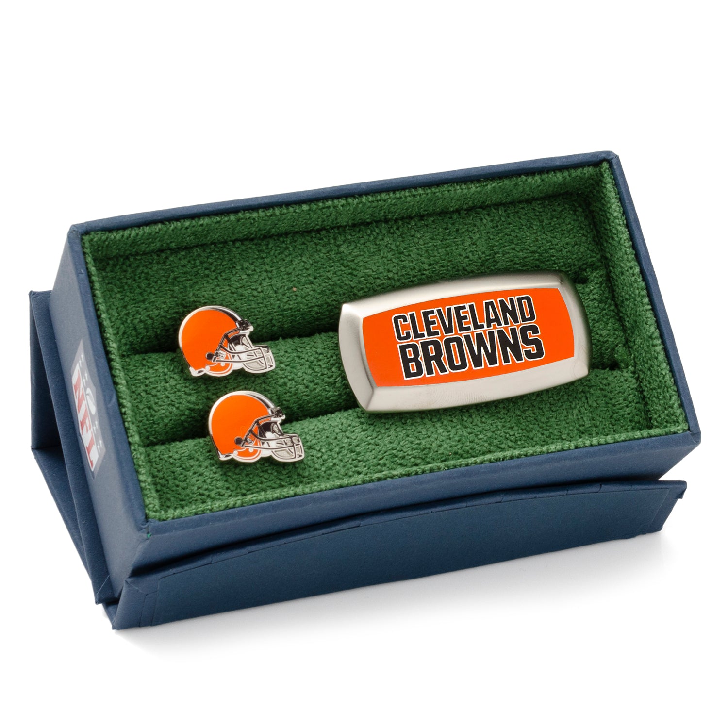 Cleveland Browns Cufflinks and Cushion Money Clip Gift Set Image 2