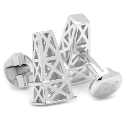 Sterling Oil Derrick Cufflinks Image 2