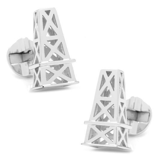 Sterling Oil Derrick Cufflinks Image 1