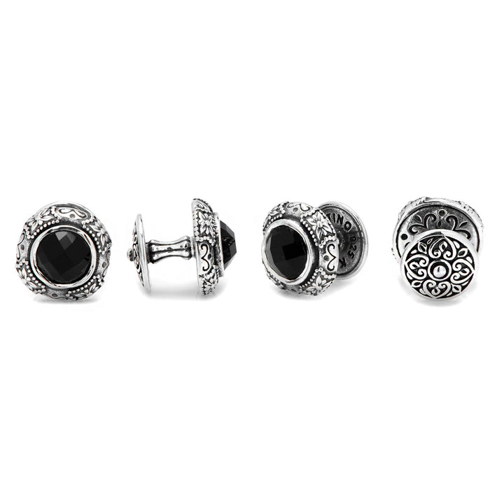 Sterling Silver with Black Onyx Studs Image 2