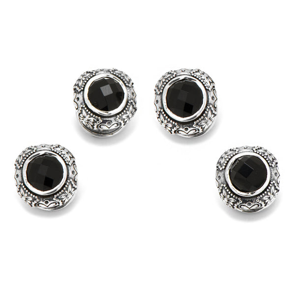 Sterling Silver with Black Onyx Studs Image 1