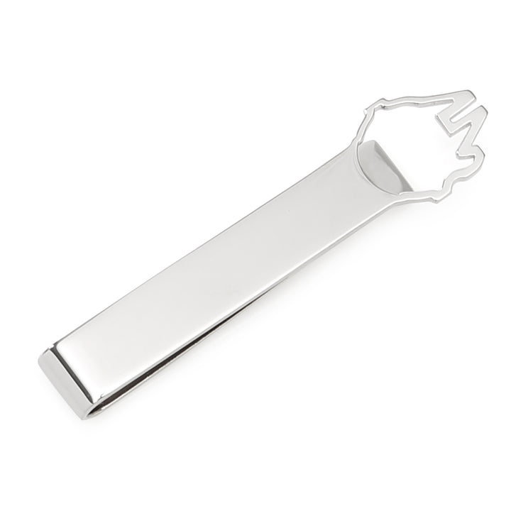 Millennium Falcon Sterling Silver Cutout Tie Bar Image 1