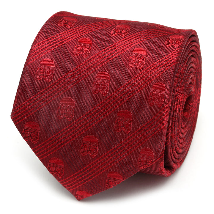 Stormtrooper Red Plaid Men's Tie Image 1