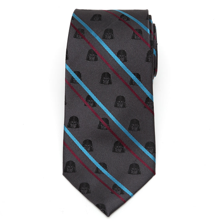 Darth Vader Black Striped Men's Tie Image 3