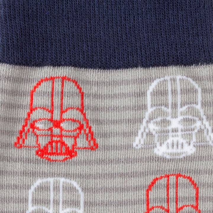 Star Wars Vader Helmet Gray Men's Socks Image 3