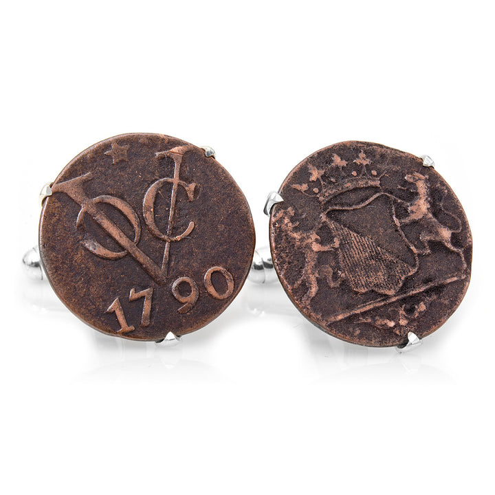 VOC Dutch East India Company Coin Cufflinks Image 2